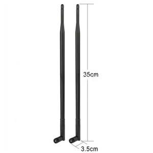 <span class=keywords><strong>Antena</strong></span> WiFi de Doble Banda de Alta Ganancia 12dBi 2.4GHz 5GHz 5.8GHz, <span class=keywords><strong>Antena</strong></span> de Goma RP-SMA Inalámbrica <span class=keywords><strong>para</strong></span> <span class=keywords><strong>Mejorar</strong></span> <span class=keywords><strong>la</strong></span> Cobertura de <span class=keywords><strong>Señal</strong></span> - Product Image 2