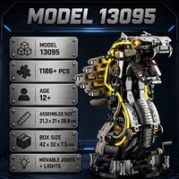 Ensemble de blocs de construction mécaniques Cyber Cobra de style MOC personnalisé OEM, jouets pour enfants, modèle technique STEM avec lumières, étiquette privée, présentoir