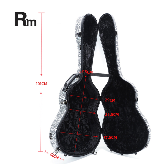 Carbon3-C Rm Rainbow Musical Instrument Hot Sale Fashion Fiber Glass Classical Guitar Case Acoustic Guitar case