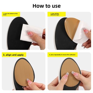 Autocollants antidérapants et résistants à l'usure pour <span class=keywords><strong>semelles</strong></span> de chaussures en caoutchouc – Adhésifs à découper sur mesure pour une semelle lisse et protectrice - Product Image 3