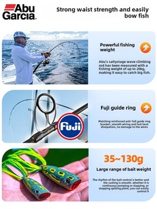 Abu Ocean Series Varilla de escalada de onda larga de fundición ligera Configuración Fuji completa Sistema de superficie de pesca en el mar Pescado especial - Product Image 2