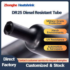 Термоусадочная трубка из полиолефина Stock ZH-<span class=keywords><strong>DR</strong></span>, высокотемпературная, 600В, для изоляции, аналогичная DR25, с возможностью индивидуальной настройки - Product Image 2