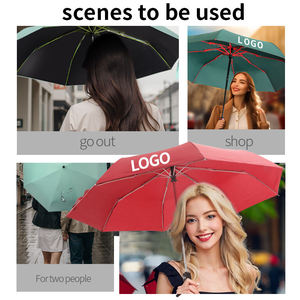 Parapluie pliant 3 sections personnalisé avec logo, le plus vendu, abordable, anti-pluie et anti-UV, compact, idéal pour cadeau d'affaires - Product Image 3