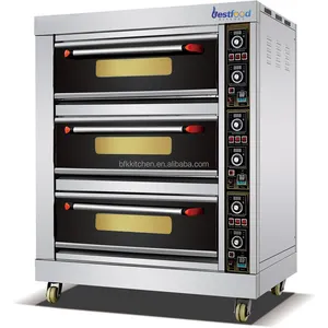 Beste Kwaliteit Commerciële Bakkerij Apparatuur 3 Dek 9 Lade Kleine Bakken Apparatuur Elektrische Bakoven Broodbakmachine