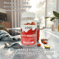 Gommes à mâcher au vinaigre de cidre de pomme infusées de vitamines B6 et B12, gommes nutritionnelles naturelles pour soutenir le métabolisme et la digestion chez l'adulte