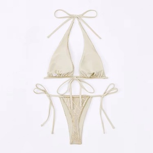 ชุดว่ายน้ำลูเร็กซ์กลิตเตอร์ ไนลอน/สแปนเด็กซ์ ชุดว่ายน้ำเซ็กซี่สำหรับผู้หญิง คุณภาพสูง สายรัดแบบแยกชิ้น บิกินี่ขายดีสำหรับผู้หญิง - Product Image 2