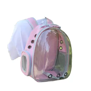 Переносной рюкзак для домашних животных, прозрачная космическая капсула для кошек и собак, Воздухопроницаемый рюкзак