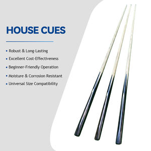 Taco de <span class=keywords><strong>Billar</strong></span> Profesional de Madera de Fresno de Alta Calidad con Flecha de 10 mm - Product Image 1