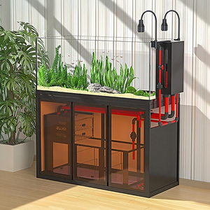 100-200Cm Custom Ultra Wit Glas Aquarium Met Bodemfilter & Waterplanten, Thuis/Kantoor Eco Landschap Aquarium, Fabriek Direct - Product Image 6