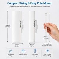 Pont sans fil extérieur WB5830G 58 GHz Point-à-multipoint Wi-Fi 5 (802.11an) Connectivité étanche et anti-poussière longue portée