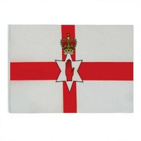 Bandera de Ulster de 3x5 pies, bandera decorativa regional de poliéster 100D para eventos deportivos, uso en el hogar y el jardín