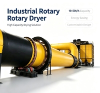 Séchoir rotatif commercial automatique en acier inoxydable 304 pour saucisses, 1200x12000, 2-6 TPH, pour usine de transformation de viande