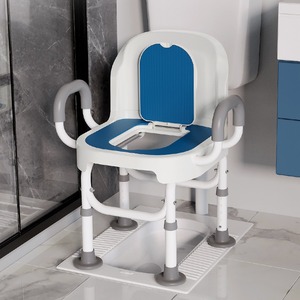 Silla de baño giratoria de Venta caliente al por mayor de China, silla de baño de fácil desmontaje de aluminio - Product Image 3