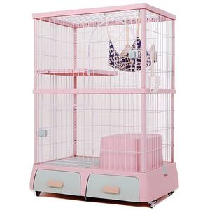 Simple Style Iron Double Door <strong>Cat</strong> Kennel Solid Pattern Eco-Friendly Indoor Pet <strong>Cage</strong> for Small Breeds-Made in China - Product Image 1