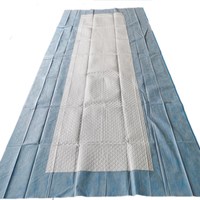 Draps chirurgicaux jetables pour usage hospitalier, entraînement médical d'urgence et fournitures, en pâte de cellulose douce et respirante, sous-couches 5 plis