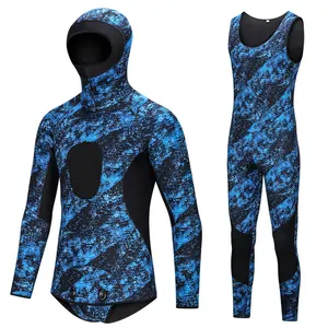 Diving Suit Wetsuit Sbart Custom Two-Piece Sets Diving Suit Neoprene 3MM 5MM 7MM Open Cell Wet Suit Free Diving Spearfishing Wetsuit