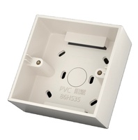 SETO Plaque murale simple personnalisée pour femme, type 86, panneau ABS, boîtier arrière 1 poste blanc, boîte de jonction télécommunication 86x86mm en PVC