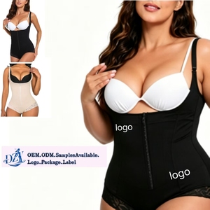 Faja colombiana de nailon de una pieza con control de abdomen y levantamiento de glúteos, talla grande - Product Image 1