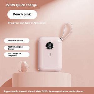 แบตเตอรี่สำรอง PD 22.5W ความจุ 10000mAh ชาร์จเร็ว สำหรับโทรศัพท์มือถือ แบตเตอรี่พกพา 20000mAh - Product Image 4