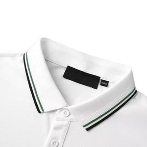 Cổ áo dệt kim <span class=keywords><strong>s</strong></span>ọc dọc, chất liệu 95% <span class=keywords><strong>s</strong></span>ợi Mercerized cao cấp, 5% Spandex, không co rút - Product Image 6