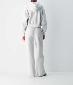 Nuovi <span class=keywords><strong>Pantaloni</strong></span> Sportivi OEM alla Moda, Grigio Chiaro, Gamba Larga Dritta, <span class=keywords><strong>Pantaloni</strong></span> da Jogging in Cotone per <span class=keywords><strong>Donna</strong></span> - Product Image 4