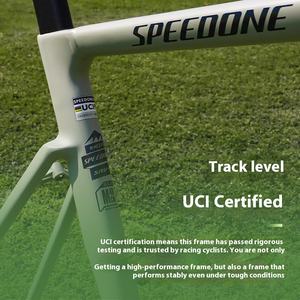 Forcella Anteriore in Fibra di Carbonio Ultra Leggera SPEEDONE con Sospensione e Freno <span class=keywords><strong>a</strong></span> Disco Compatibile con Bici da Strada 700C - Product Image 2