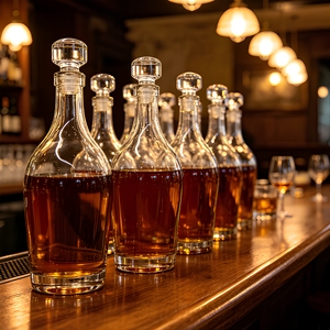 Bouteille personnalisée <span class=keywords><strong>de</strong></span> 500 ml et 700 ml à col long, design ventru, base épaisse, pour brandy, spiritueux, vodka, liqueur, avec bouchon - Product Image 2