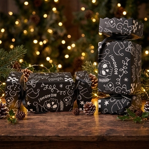 Caja de Regalo de Papel Estilo Caramelo Personalizada, Caja de Embalaje para Dulces, Bombones, Chocolates y Cosaques Navideños - Product Image 1
