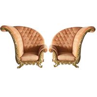 Siège de créateur moderne en bois, chaises de reine, en métal
