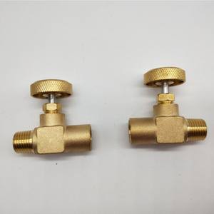 Vanne à aiguille de régulation de débit de gaz propane GPL haute pression en laiton robuste PSI 150 1/4\" mâle NPT x 1/4\" femelle NPT - Product Image 1