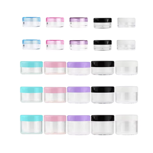 Cross-border Supply 2g/3g/5g/10g/15g/20g Clear Empty <b>Plastic</b> Cosmetic Containers Transparent Sample <b>Jars</b> for Lip Balm Eyeshadow - Product Image 2
