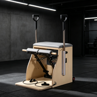 Chaise de Pilates Wunda en bois avec système à ressorts complet, chaise d'exercice Pilates pour salle de sport, studio, entraînement de la force du tronc, mise en forme du corps