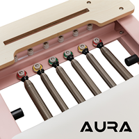 Reformer de Pilates Professionnel de Luxe en Aluminium avec Appui-tête et Repose-épaules Rembourrés pour Studio de Pilates - Durable, Portable et Réglable