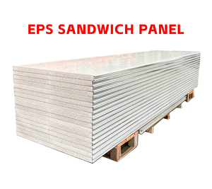 Paneles de techo ignífugos modernos, tablero de aislamiento térmico de lana de roca sándwich de espuma para construcción de casas, paneles sándwich de poliuretano - Product Image 3