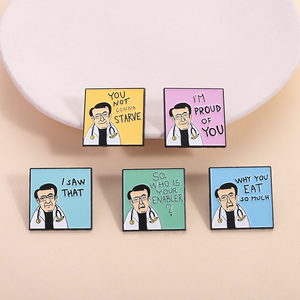 Épingles en émail Dr Now I Am Proud of You, citations amusantes, Vous ne serez pas affamé, Qui est votre complice, Broches, Badge de revers, Bijoux, Cadeaux - Product Image 4