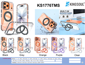 Hot Selling Transparent <b>Phone</b> Case for iPhone 17 18 Pro Max Shockproof 360° Rotation Stand Mobile <b>Phone</b> Cases Wholesale Price - Product Image 1
