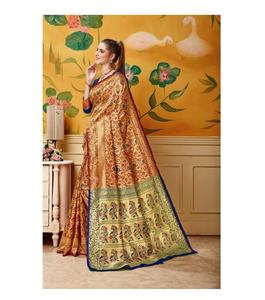 Dernière mode Banarasi Saree en soie au prix de gros dans le vêtement ethnique ethnique - Product Image 1