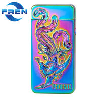 Fren USB Rechargeable Aigle Dragon Allume-cigare Pas Cher Coupe-Vent Plasma Métal Bougie Cigare BRIQUETS Camping Feu Briquet
