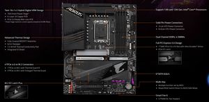 Nuevo <span class=keywords><strong>GIGABYTE</strong></span> <span class=keywords><strong>Z790</strong></span> AORUS ELITE AX DDR5 LGA 1700 Soporte 14th CPU PCI-E 4,0/5,0 Placa base para juegos PC - Product Image 6