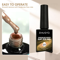 Lot de vernis à ongles gel UV effet œil de chat et clair de lune en gros – Boîte de flacons sans HEMA, non toxique, végétalien, écologique, longue tenue, DIY