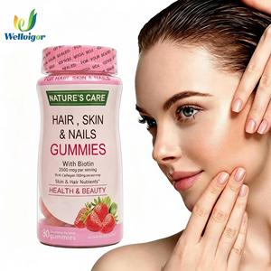 Vitamine Gommose al Gusto di Fragola per <span class=keywords><strong>Capelli</strong></span>, Pelle e <span class=keywords><strong>Unghie</strong></span>, Integratori di Bellezza a Prezzo All'Ingrosso, Vendita Calda per Adulti - Product Image 1
