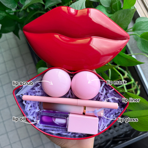 <span class=keywords><strong>Coffret</strong></span> Cadeau <span class=keywords><strong>Maquillage</strong></span> Complet Tout-en-un : Gloss, Crayon à Lèvres, Huile, Gommage et Masque pour les Lèvres – 5 Pièces - Product Image 4