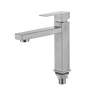 Precio <span class=keywords><strong>de</strong></span> fábrica barato grifo <span class=keywords><strong>de</strong></span> <span class=keywords><strong>lavabo</strong></span> cepillado un agujero solo agua fría cascada <span class=keywords><strong>lavabo</strong></span> mezclador cuadrado grifo <span class=keywords><strong>de</strong></span> <span class=keywords><strong>lavabo</strong></span> - Product Image 1
