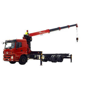 Grue articulée montée sur camion de 15 tonnes haute performance avec pompe hydraulique Evangel et moteur Weichai pour charges lourdes en construction - Product Image 1