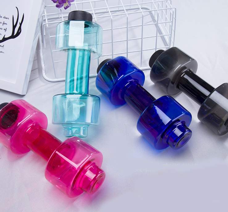 Generic 75 Oz (2.2L) Dumbbell Shaped Water Bottle - BPA Free, Leak Proof, Large Capacity For Gym & Fitness (Blue) - View #6