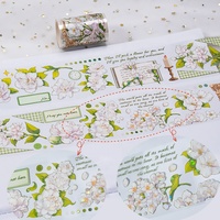 Ruban décoratif PET holographique transparent haut de gamme personnalisé pour journal DIY