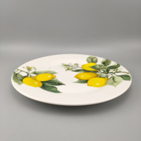 Service de vaisselle en céramique, 12 pièces, design de citron, fabriqué en chine, 2018