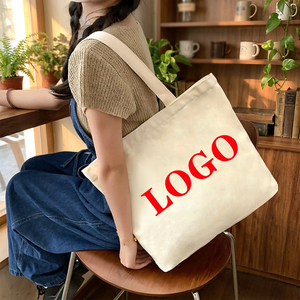 Premium <b>Large</b> <b>Canvas</b> Shopping Tote <b>Bag</b> with Letter Print Comfortable Shoulder Handles Reusable Eco Friendly Carry <b>Bag</b> for Daily - Product Image 2