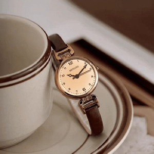 <span class=keywords><strong>Orologi</strong></span> da Polso Retrò di Alta Gamma con Quadrante Rotondo al Quarzo per <span class=keywords><strong>Donna</strong></span> con Cinturino in Pelle PU, Orologio alla Moda Semplice di Carattere per Ragazza, Idee <span class=keywords><strong>Regalo</strong></span> - Product Image 5