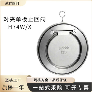 Válvula de Retención de Disco con Brida H74H H74I H74M DIN200 CF8 Tipo Oscilante de Placa Única - Product Image 4